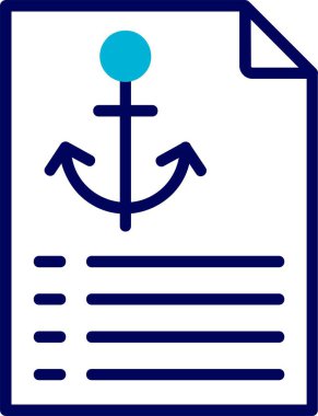 Anchor Metin Web simgesi vektör illüstrasyonu