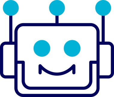 Bot web simgesi vektör illüstrasyonu