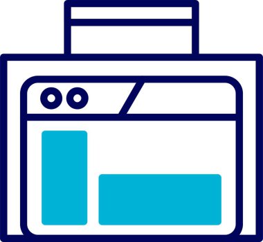 Google Arama Konsolu Web simgesi vektör çizimi