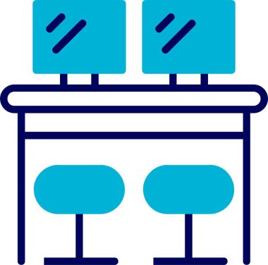 Ortak Çalışma Alanı Web simgesi vektör illüstrasyonu