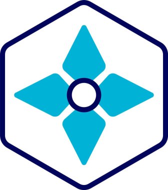 Negatif uzay web simgesi vektör illüstrasyonu