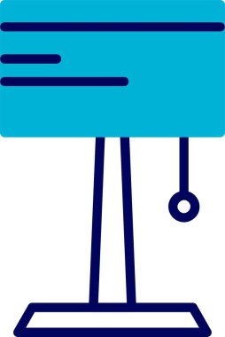 Masa Lambası Web simgesi vektör çizimi