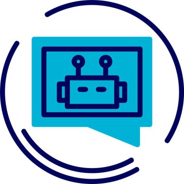 Otomatik Yanıtla Web simgesi vektör illüstrasyonu