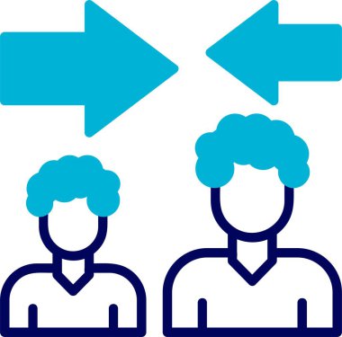 Arabulucu web simgesi vektör illüstrasyonu