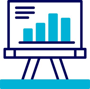 sunum web simgesi vektör illüstrasyonu