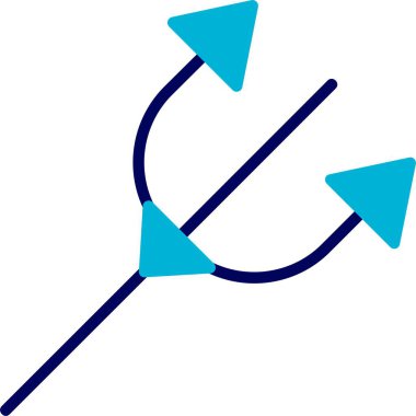 Üçlü Ağ ikonu vektör çizimi