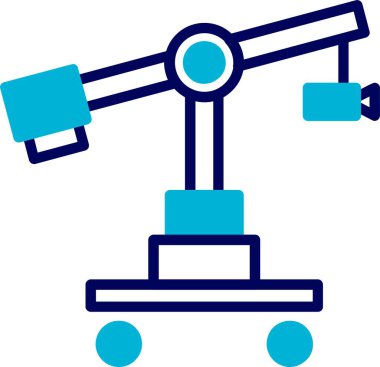 Kamera Crane web simgesi vektör illüstrasyonu