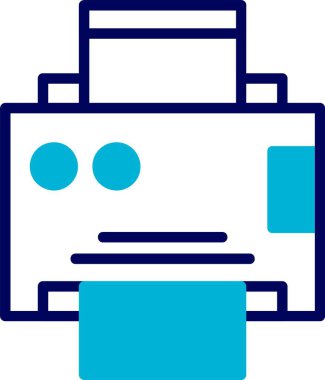 Yazıcı web simge vektör çizim