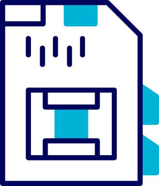 SD Card web simgesi vektör çizimi