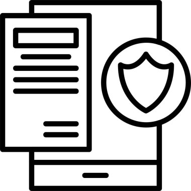 - Güvenlik. Web simgesi basit tasarım