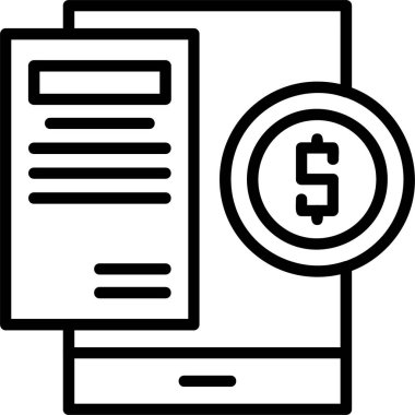 Gelir simgesi, vektör illüstrasyonu. özet basit tasarım 