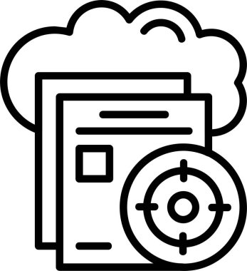 hedef ağ simgesi, vektör illüstrasyonu