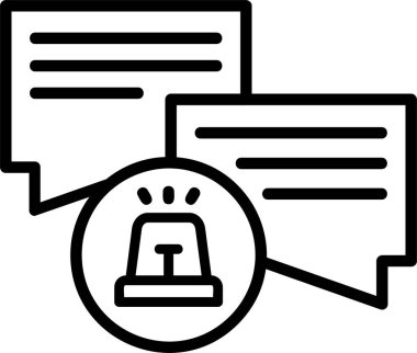 Alarm! Web simgesi basit illüstrasyon