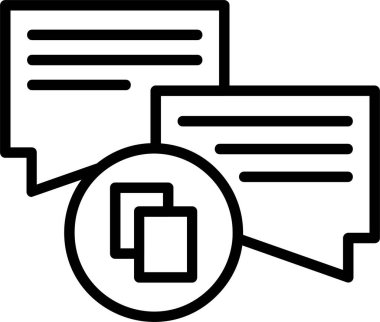 Simgeyi kopyala, vektör illüstrasyonu