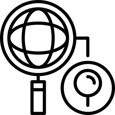 Ara. Web simgesi basit illüstrasyon