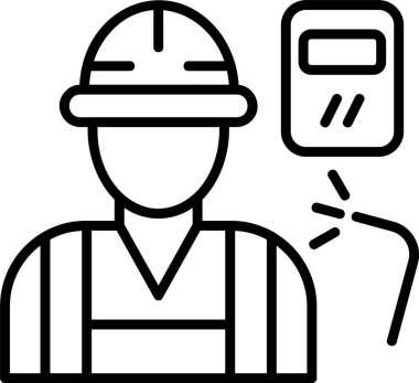 Kaynak simgesi, vektör basit illüstrasyon