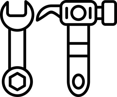 Araç simgesi, vektör basit illüstrasyon