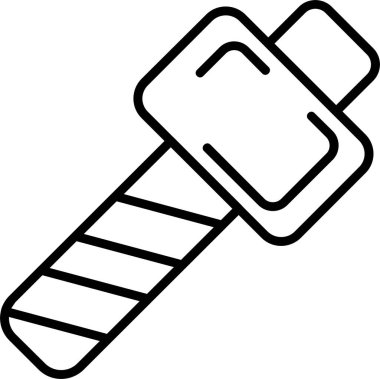 Balyoz simgesi, vektör basit illüstrasyon