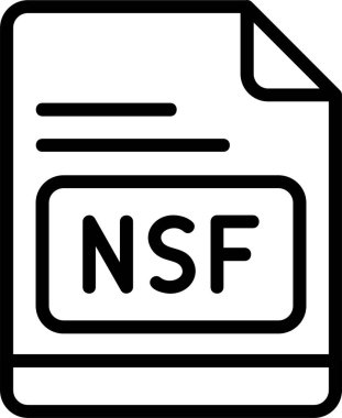 NSF simgesi, vektör basit illüstrasyon