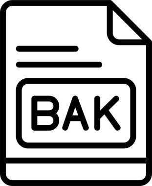 Bak simgesi, vektör basit illüstrasyon