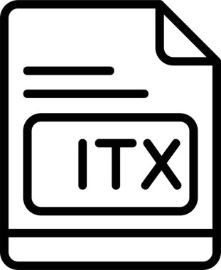 SITX simgesi, vektör basit illüstrasyon