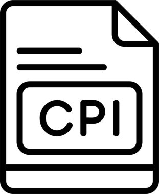 CPI simgesi, vektör basit illüstrasyon