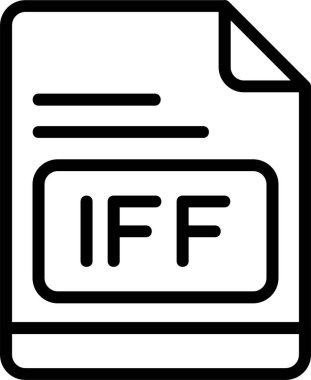 IFF simgesi, vektör basit illüstrasyon 