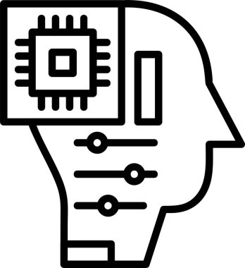 Akıllı simge, vektör basit illüstrasyon