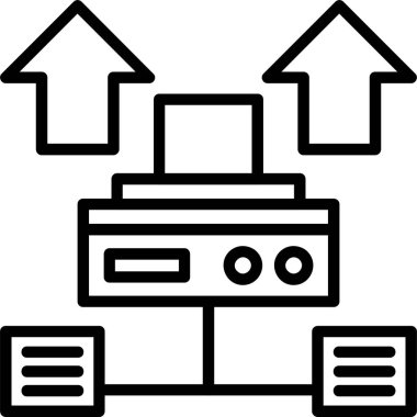 Veri İçgörü simgesi, vektör basit illüstrasyon