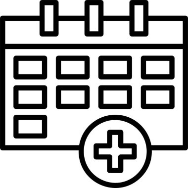 Tıbbi simge, vektör basit illüstrasyon