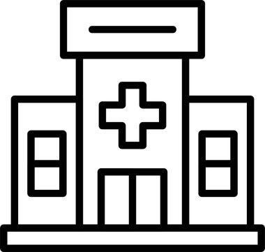 Tıbbi simge, vektör basit illüstrasyon