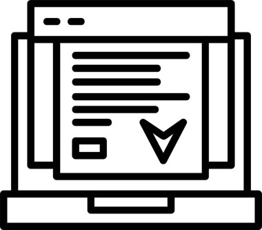 İniş Pag simgesi, vektör basit illüstrasyon