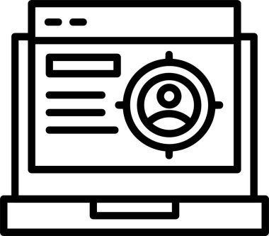 hedef ağ simgesi, vektör illüstrasyonu