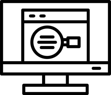 İnternet simgesi, vektör basit illüstrasyon