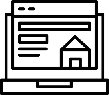 İnternet simgesi, vektör basit illüstrasyon