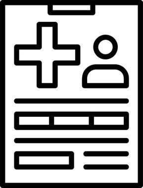 Tıbbi simge, vektör basit illüstrasyon