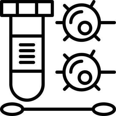 Örnek Deneme simgesi, vektör basit illüstrasyon