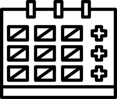 Tıbbi simge, vektör basit illüstrasyon