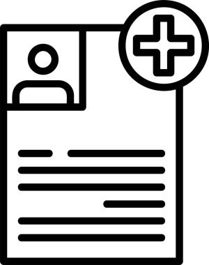 Tıbbi simge, vektör basit illüstrasyon