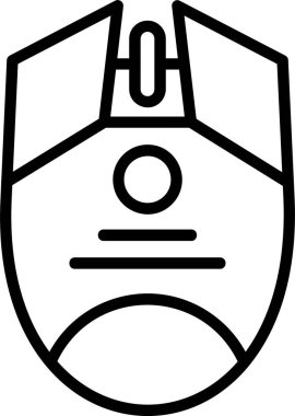 Oyun Fare simgesi, vektör basit illüstrasyon