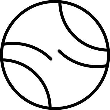 Top simgesi, vektör basit illüstrasyon