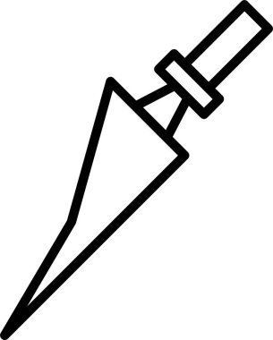 Kahve kepçesi simgesi, vektör basit illüstrasyon