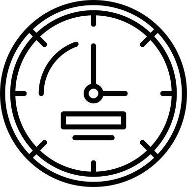 Zaman simgesi, vektör basit illüstrasyon