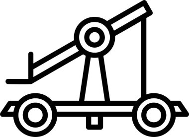 Mancınık simgesi, vektör basit illüstrasyon