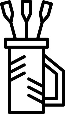 Titrek simge, vektör basit illüstrasyon