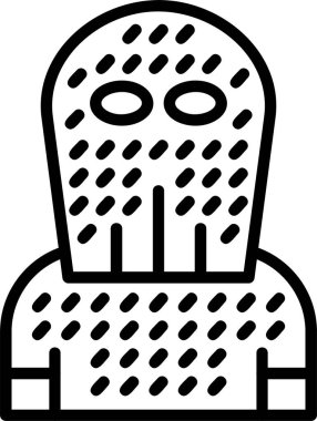 Zincir posta simgesi, vektör basit illüstrasyon