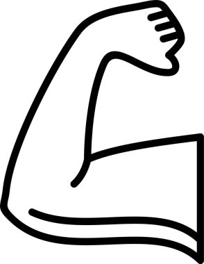 Kol simgesi, vektör basit illüstrasyon