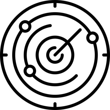 Sonar simgesi, vektör basit illüstrasyon