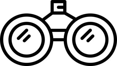 Dürbün simgesi, vektör basit illüstrasyon