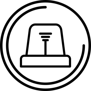 Kaygı simgesi, vektör basit illüstrasyon